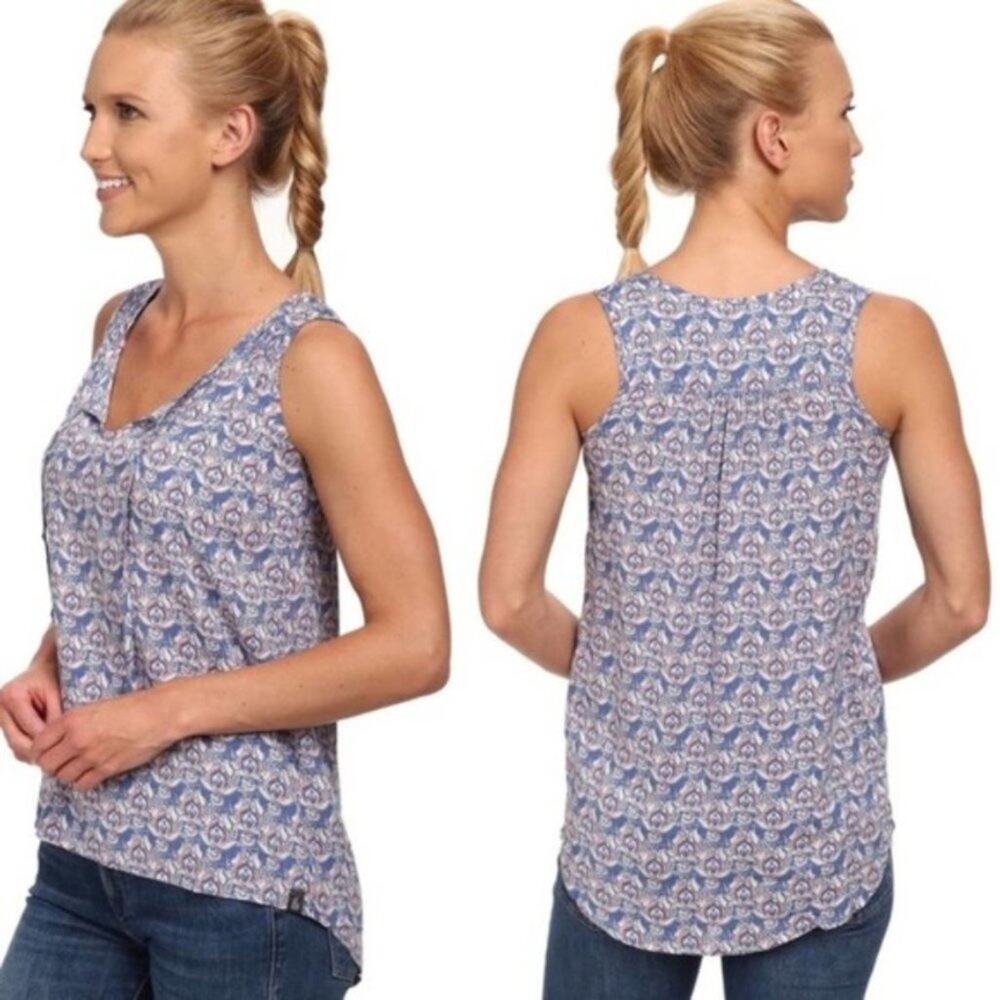 The North Face Floral Annabella Blue Floral Tank Outdoors  S